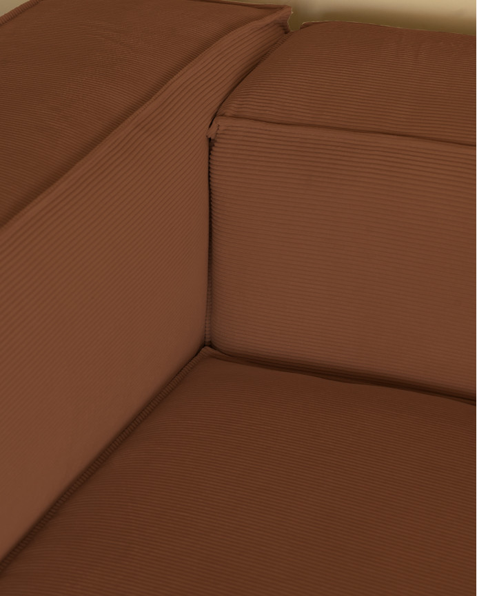Sofa aus korallenfarbenem Samt in verschiedenen Größen