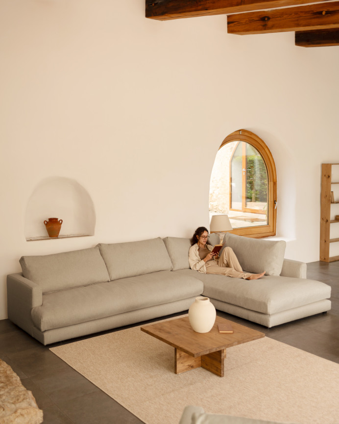 Sofa 4-SITZER MIT RECHTER CHAISELONGUE in verschiedenen Maßen