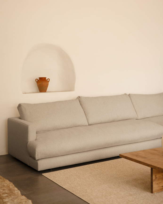 Sofa 4-SITZER MIT RECHTER CHAISELONGUE in verschiedenen Maßen
