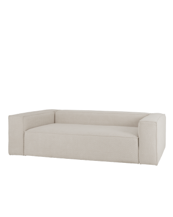 Bouclé-Sofa in Hellgrau in verschiedenen Größen