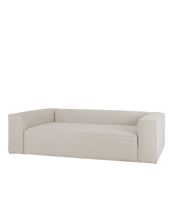 Bouclé-Sofa in Hellgrau in verschiedenen Größen