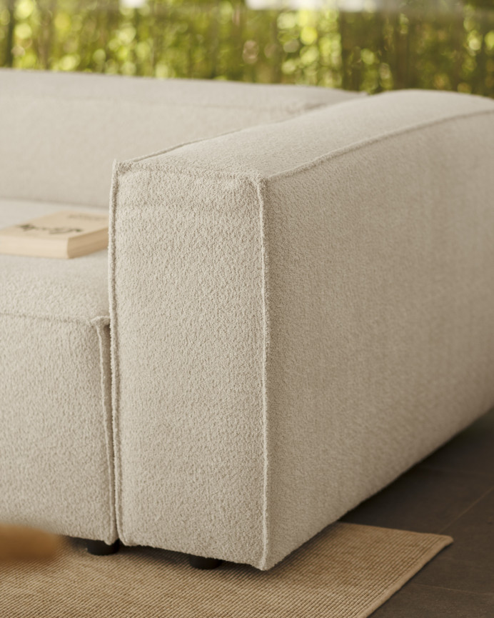 Bouclé-Sofa in Hellgrau in verschiedenen Größen