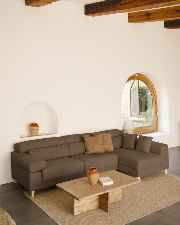 Sofa 4/5-Sitzer mit rechter Chaiselongue in verschiedenen Maßen