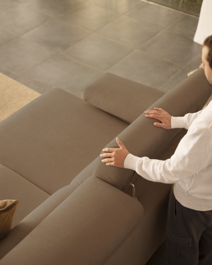Sofa 4/5-Sitzer mit rechter Chaiselongue in verschiedenen Maßen