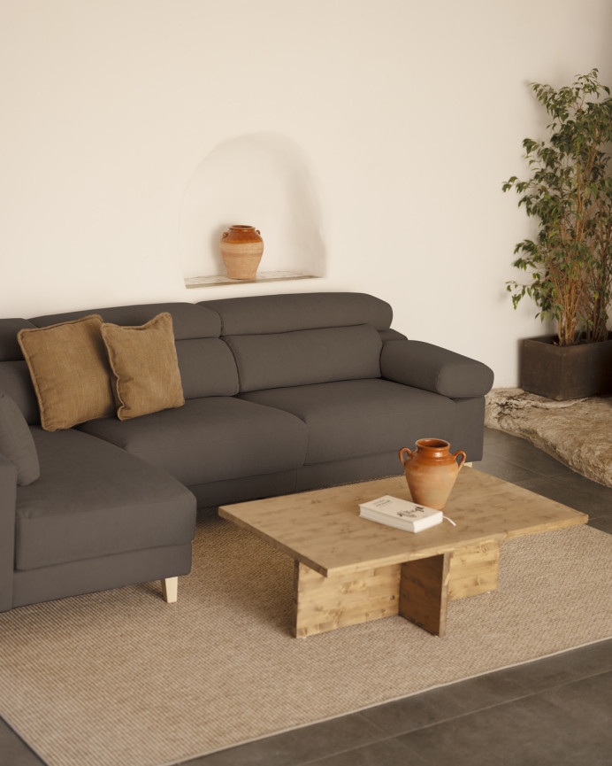 Sofa 4-Sitzer mit linker Chaiselongue in verschiedenen Maßen