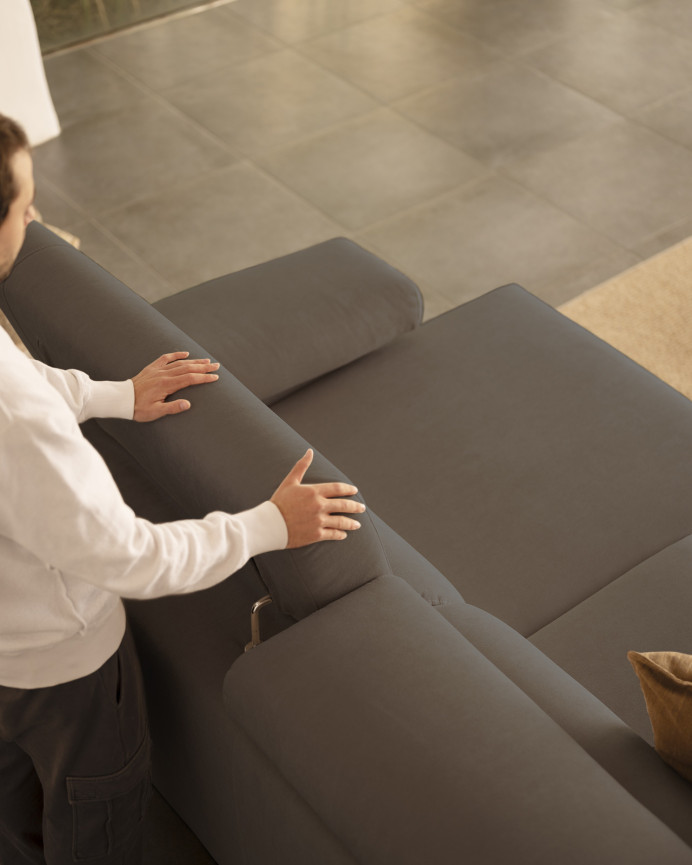 Sofa 4-Sitzer mit linker Chaiselongue in verschiedenen Maßen