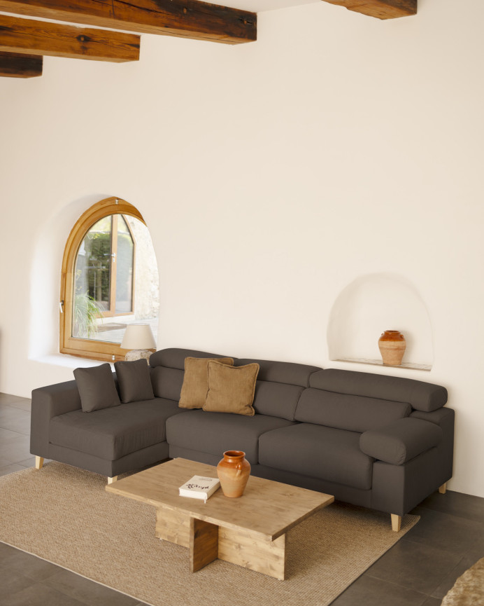 Sofa 4-Sitzer mit linker Chaiselongue in verschiedenen Maßen