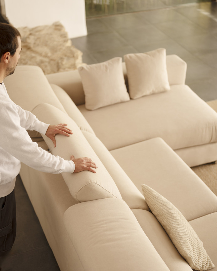 Sofa 4/5-Sitzer mit rechter Chaiselongue in verschiedenen Maßen
