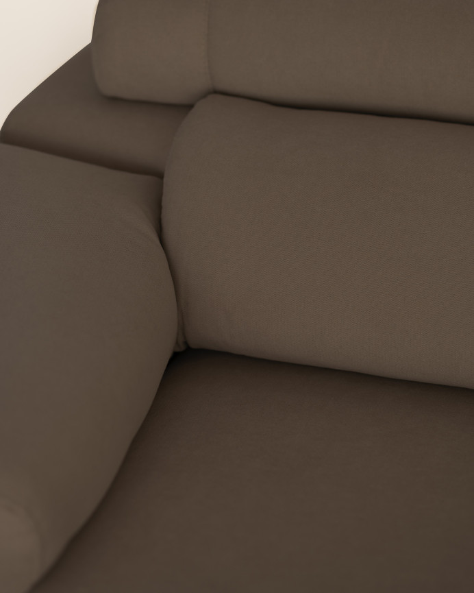 Sofa mit dunkelgrauer Chaiselongue in verschiedenen Maßen