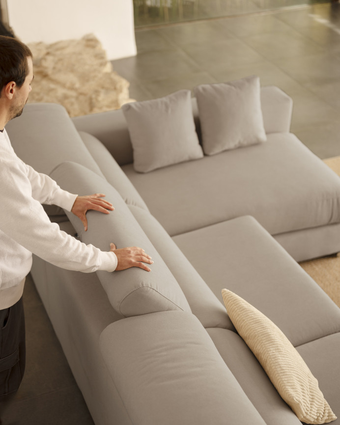 Sofa 4/5-Sitzer mit rechter Chaiselongue in verschiedenen Maßen