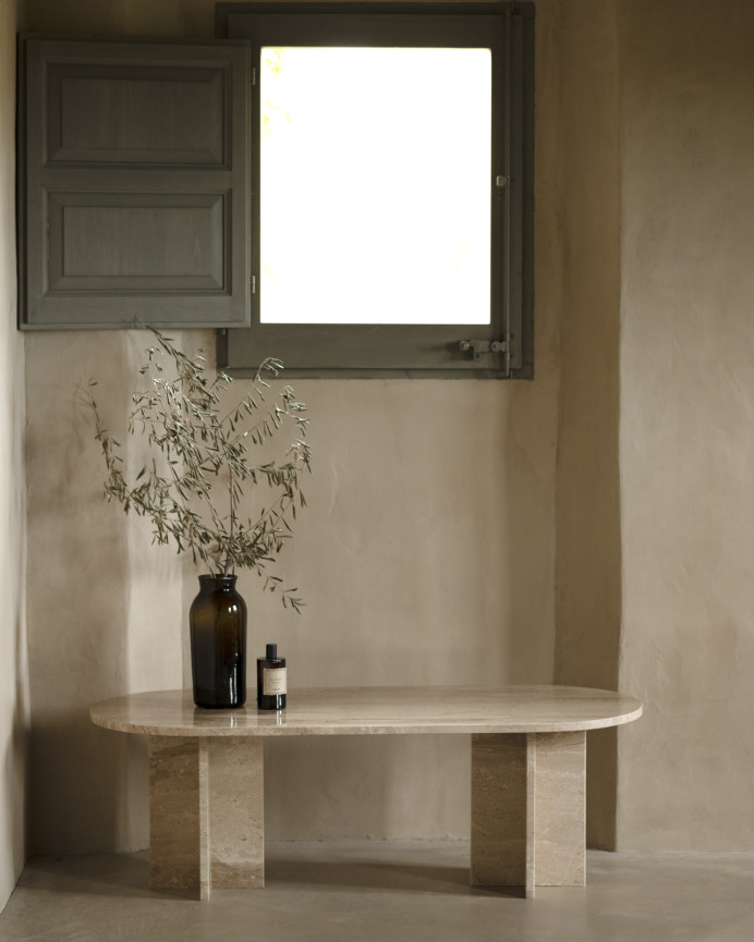 Marmor Couchtisch Daino Reale 120x50cm