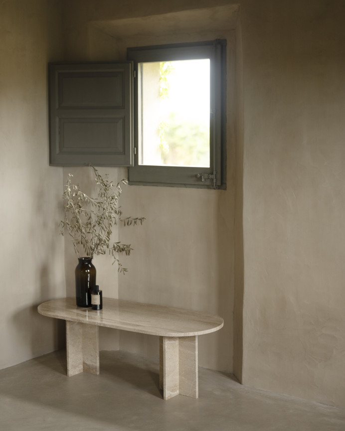 Marmor Couchtisch Daino Reale 120x50cm
