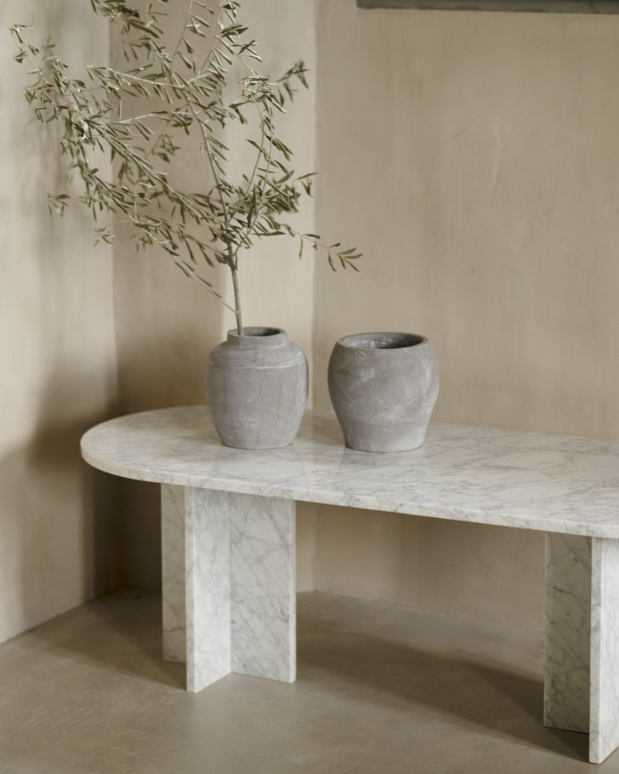 Marmor-Couchtisch 120x50 cm