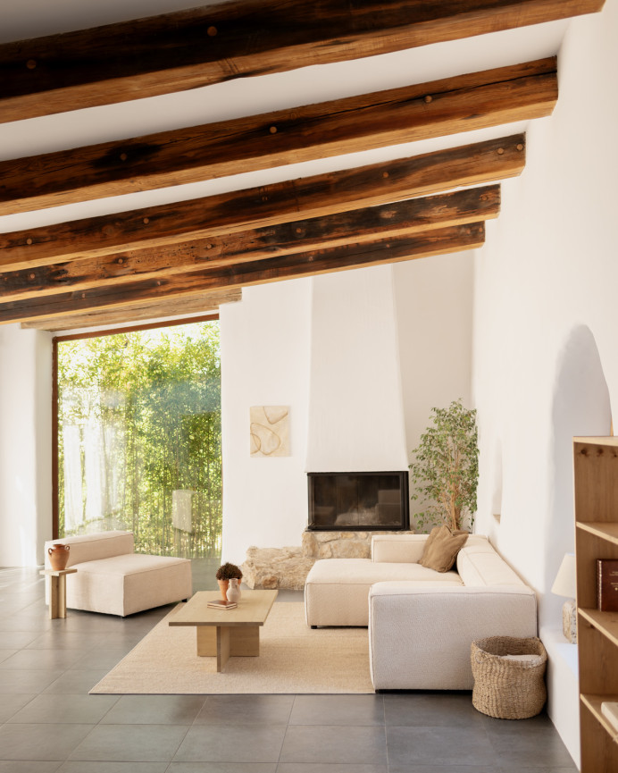 Couchtisch Aus Massivholz, 40x120cm