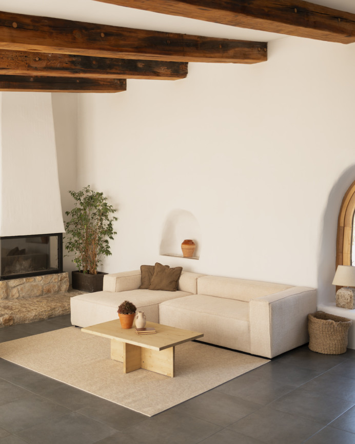 Couchtisch Aus Massivholz, 40x120cm