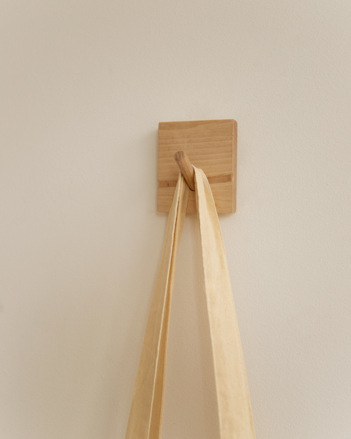 Massivholz-Wandhaken in mittlerer Eiche von 8x6cm