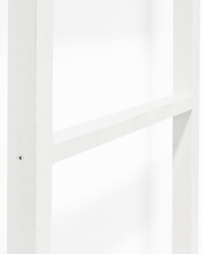 Toallero de madera maciza tono blanco de 100x50cm