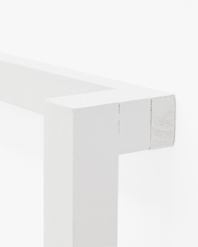 Toallero de madera maciza tono blanco de 100x50cm