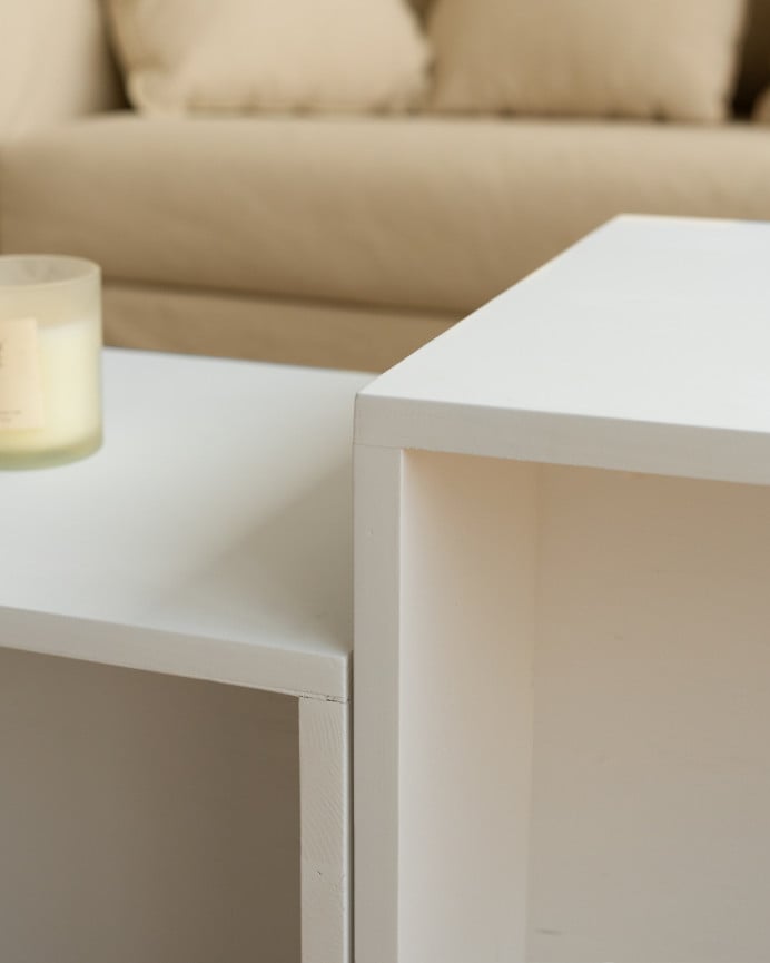 Couchtisch Aus Massivholz, 44,6x100cm