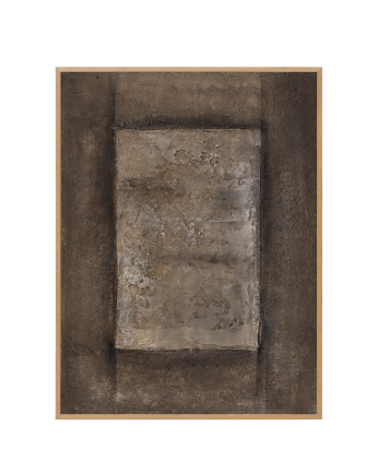 Dekoratives braunes Gemälde auf Leinwand mit handbemaltem Holzrahmen, gemalt mit Ölfarbe in verschiedenen Größen.