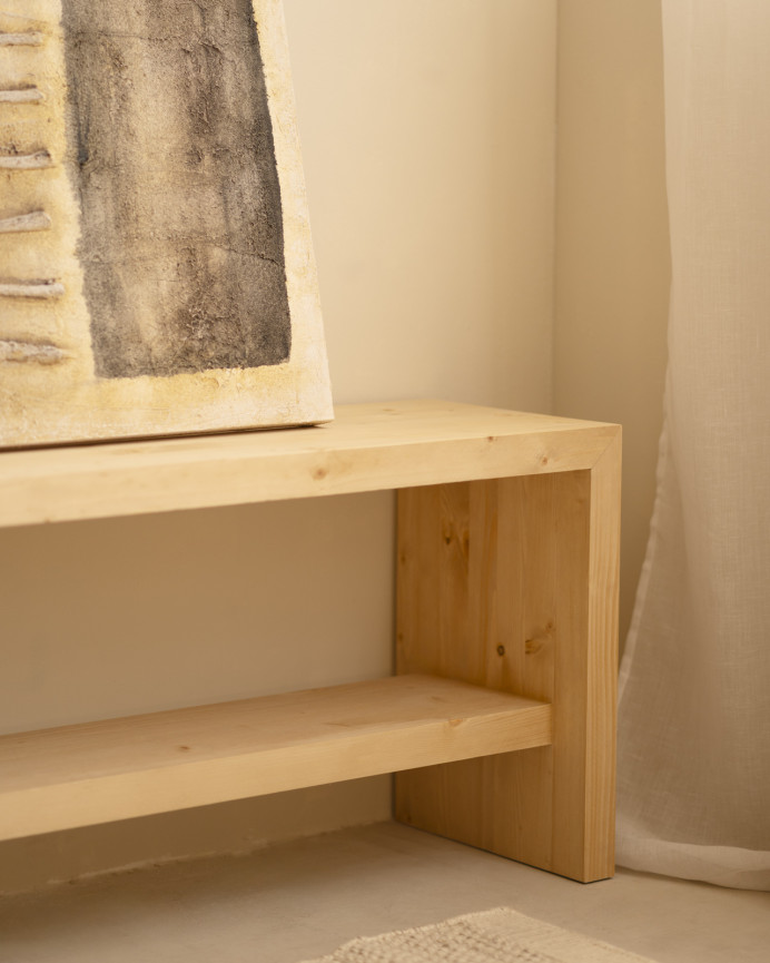 Dekoratives beige-schwarzes Gemälde auf Baumwollleinwand mit handbemaltem Holzrahmen in Ölfarben verschiedener Größen.