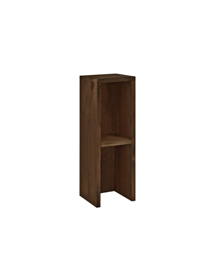 Nachttisch oder Beistelltisch aus massivem Nussbaumholz in den Maßen 60x20cm.