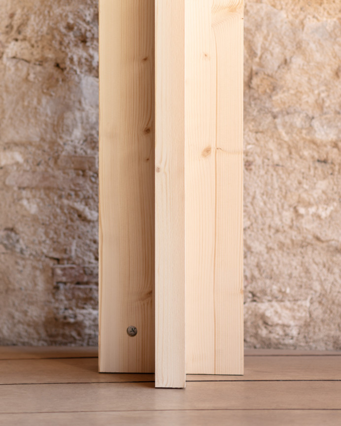 Massivholzkonsole in Naturton 120x80cm