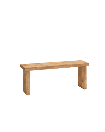 Rustikale Massivholzbank 109x45cm