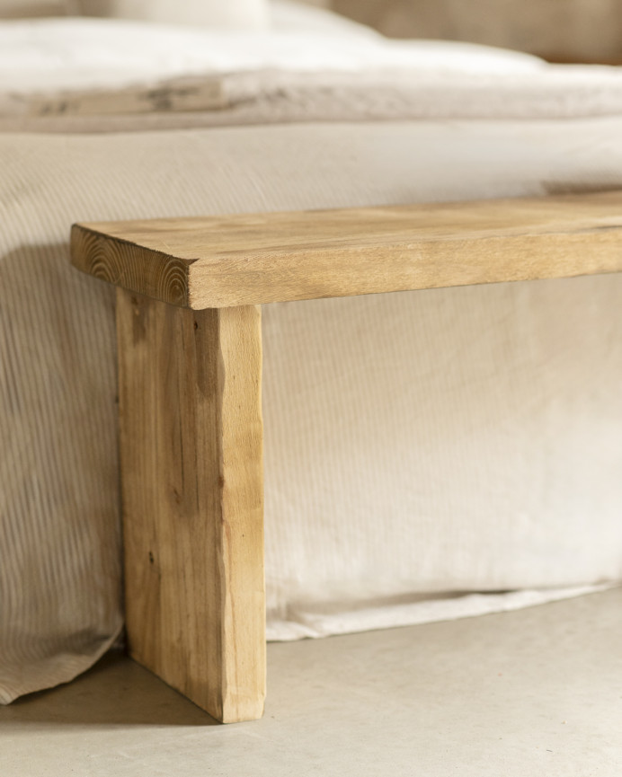 Bank Aus Massivholz, 45x109cm