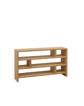 Regal aus massiver Eiche in mittlerem Eichenton von 80x140cm