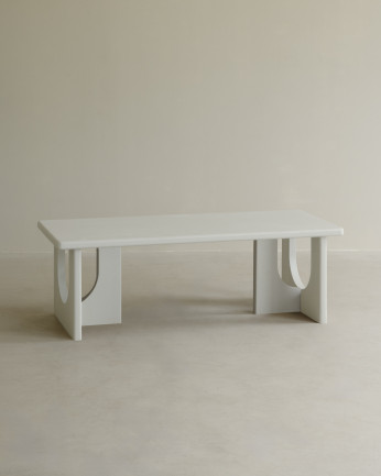Couchtisch aus mikrozement in 120x50cm