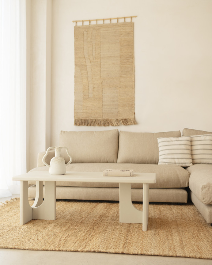 Couchtisch aus mikrozement in 120x50cm