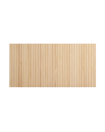 Kopfteil aus massivem Holz mit natürlicher Maserung in verschiedenen Größen.