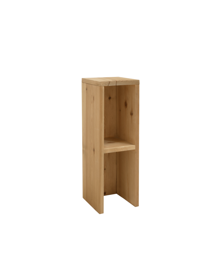Nachttisch oder Beistelltisch aus massivem Eichenholz in mittlerem Eichenton von 60x20cm.