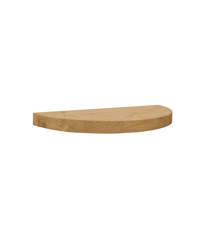 Nachttisch aus massivem schwebendem Eichenholz in mittlerem Eichenton von 3x40cm