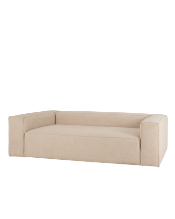 Bouclé-Sofa in Beige in verschiedenen Größen
