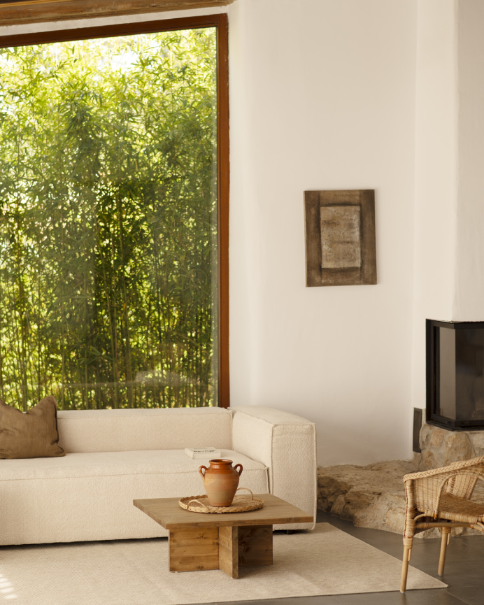Bouclé-Sofa in Beige in verschiedenen Größen