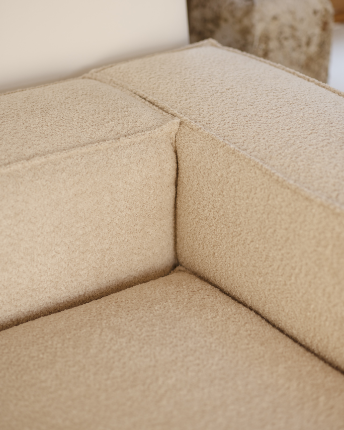Bouclé-Sofa in Beige in verschiedenen Größen
