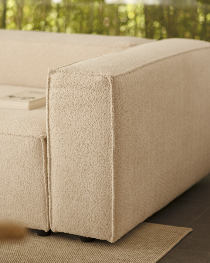 Bouclé-Sofa in Beige in verschiedenen Größen