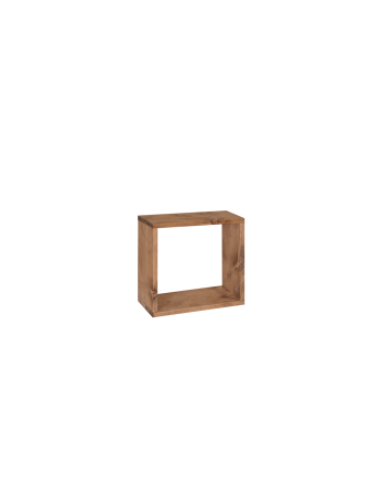 Estanteria de madera maciza en tono roble oscuro