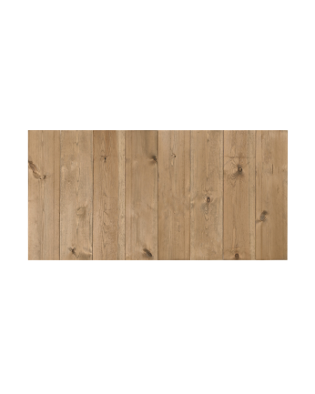 Massives Holzkopfteil in dunkler Eiche in verschiedenen Größen.