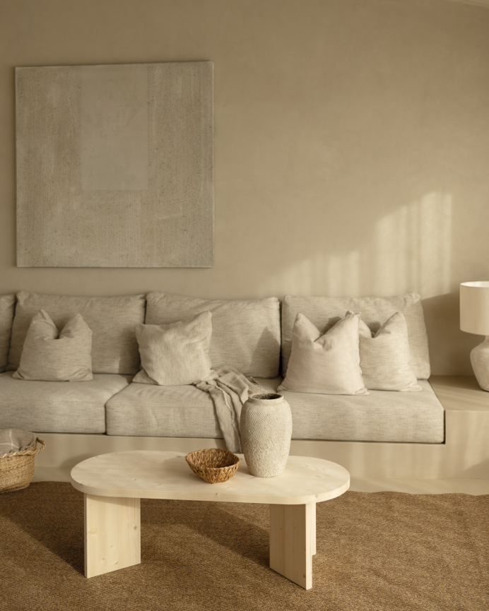 Couchtisch Aus Massivholz, 40x120cm
