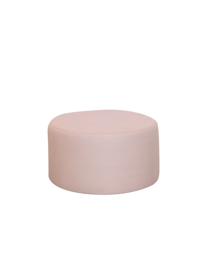 Pouf in Rosa-Ton in 60x34cm