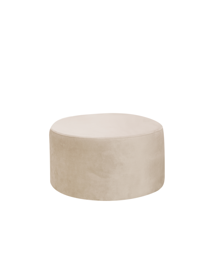 Puf in beige Ton in 60x34cm