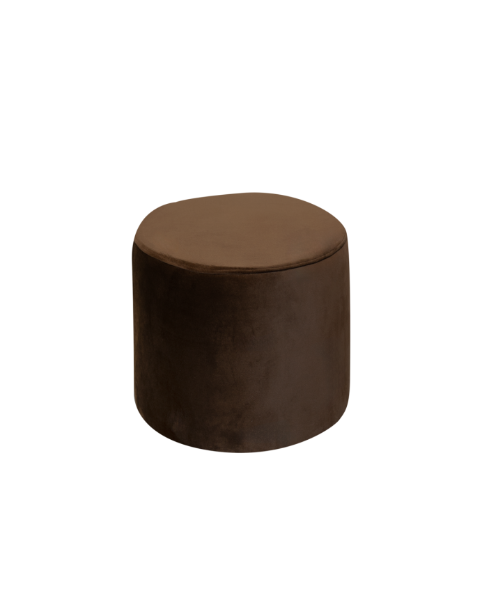 Puf in braun Ton in 44x42cm