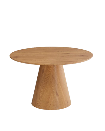 Esstisch aus Eiche-Laminat in Naturfarbe 120 x 76 cm