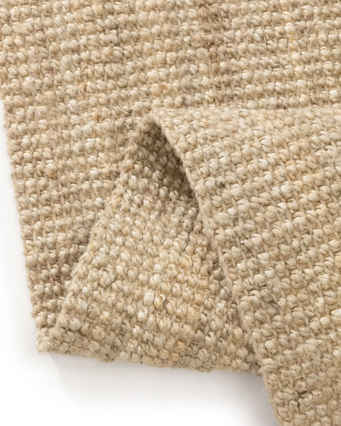 Teppich rechteckig aus Jute beige in verschiedenen Größen
