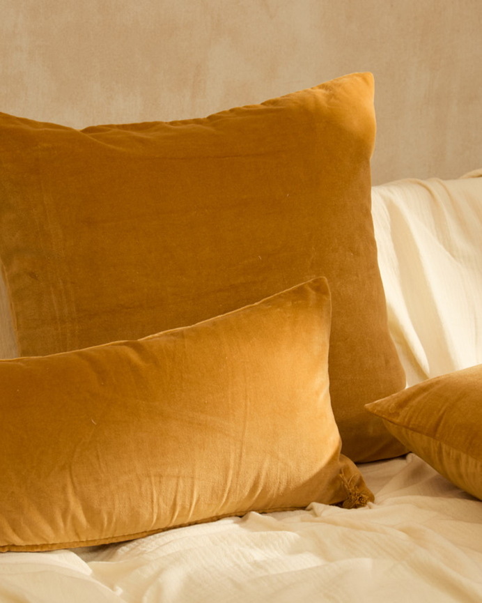 Kissenbezug in Senf verschiedene Größen