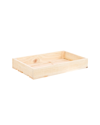 Solid wood small natural tone wooden box