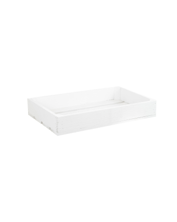 Solid wood small white tone wooden box